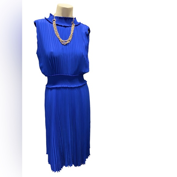 ❤️NWT Stunning Royal Blue Designer Dress Sz. 10 - Picture 14 of 15